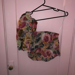 Zara Floral Print Crop Top